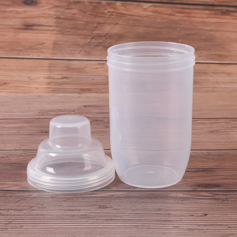 200 ملليلتر الرياضات المائية زجاجة Drinkware البروتين شاكر زجاجة مع تسرب برهان غطاء البلاستيك بلدي شاكر زجاجة