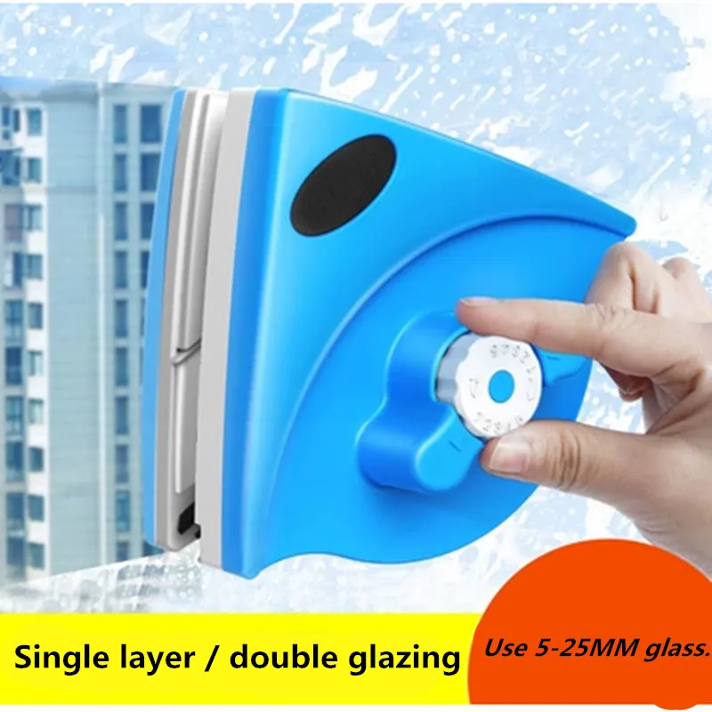 New Window Cleaning Brush Magnets Glass Wiper Adjustable Surface Brush Magnetic Window Cleaner Tool