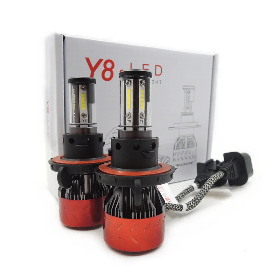 Большая Акция! H13 9008 9004 9007 пара Y8 Turbo Cree CSP чип светодиодный комплект фар 180 Вт