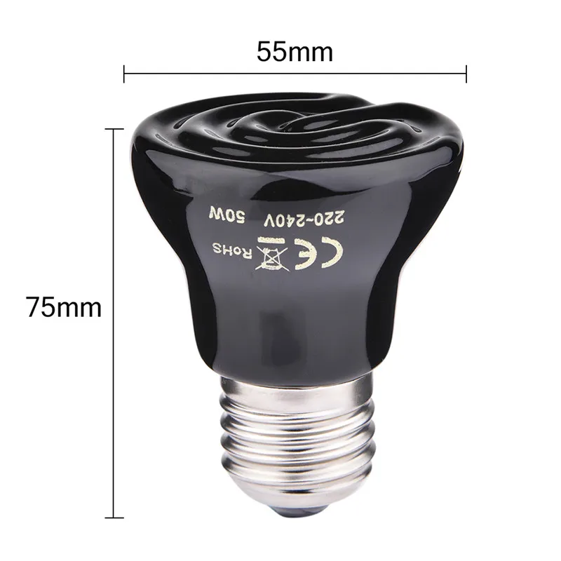 Лампа керамическая светодиодная для рептилий 25/50/75/100 Вт|light for|led lightled lighting for sale |