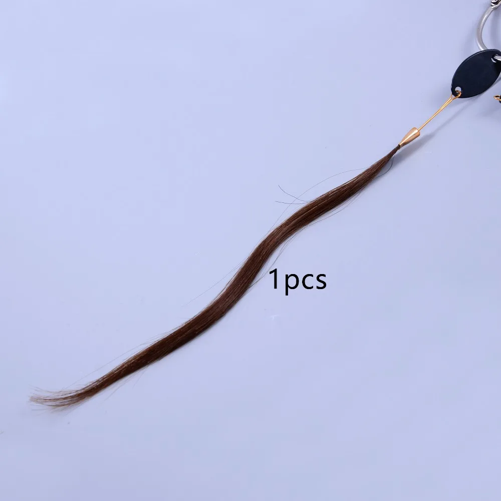 30pcs/set 100% human virgin hair Brown color ring for human hair extensions and salon hair Dyeing sample, can be dye any color