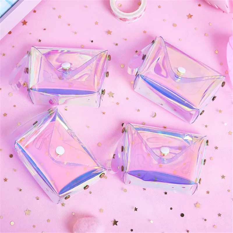 Купить Transparent Coin Purse Women Small Wallet Female Change Purses Mini Children's Pocket Wallets Key Card Holder PVC Hand bags  Багаж и | Coin Purses (33014025580)