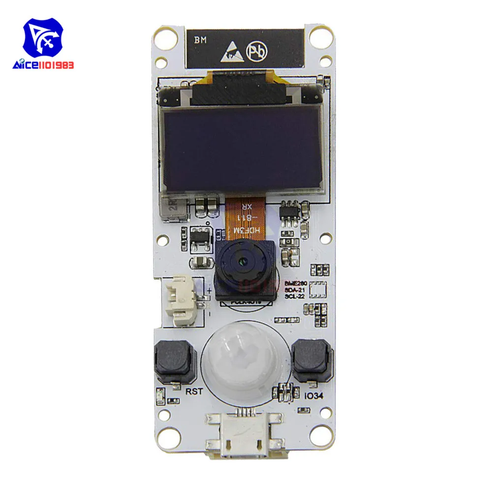 ESP32-Cam ESP32 двухъядерный WROVER PSRAM wifi OV2640 модуль камеры 0,9" OLED SSD1306 IEC BME280 модуль датчика CP2104 для Arduino