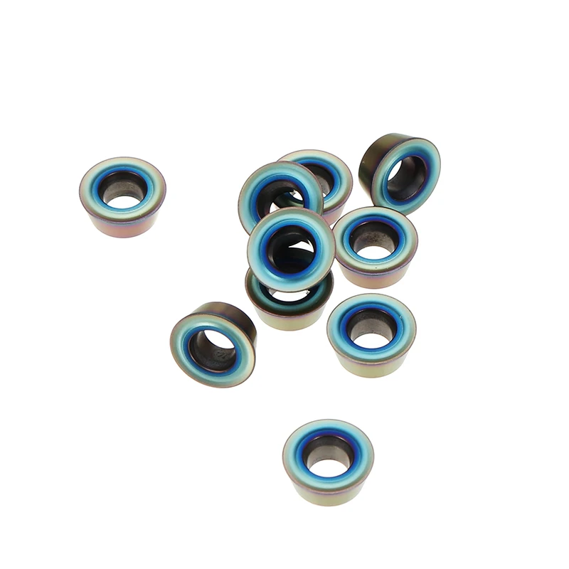 

10pcs/set Blue-nano Carbide Inserts Hrc52 RDMT10T3MOTN NB7010 Milling Cutter Tools Turning Tool Inserts