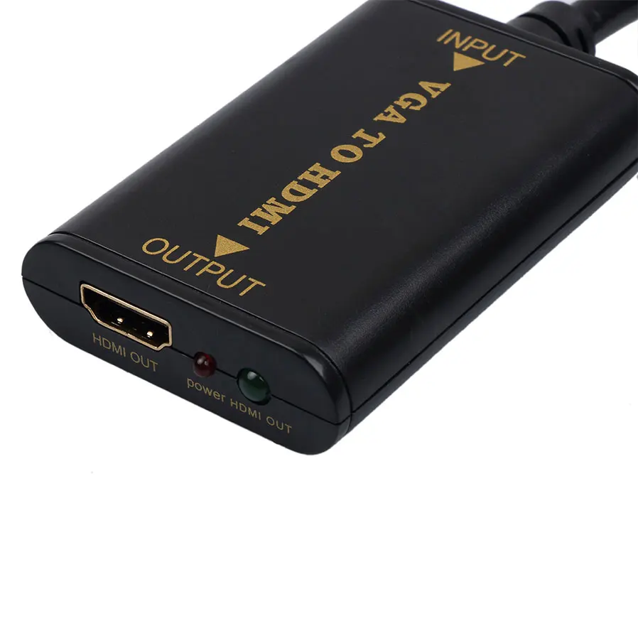 Kebidu VGA HDMI кабель Новое поступление преобразователь 1080P HD аудио AV конвертер TV видео