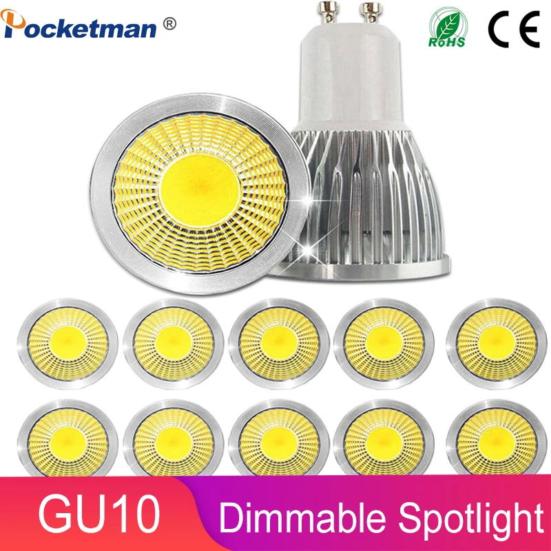 

z5 Gu10 Led Dimmable Led Spotlight Bulb Light 15W 10W 7W Gu10 Led Cob Spot Light Lamp Gu10 Led Bulb AC85-265v Lampada