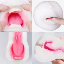 3D Oral Sex Toys for Men Realistic Blow Job Deep Throat Mouth Male Masturbator Girl Oral Pussy Stroker Adult Sex Products
