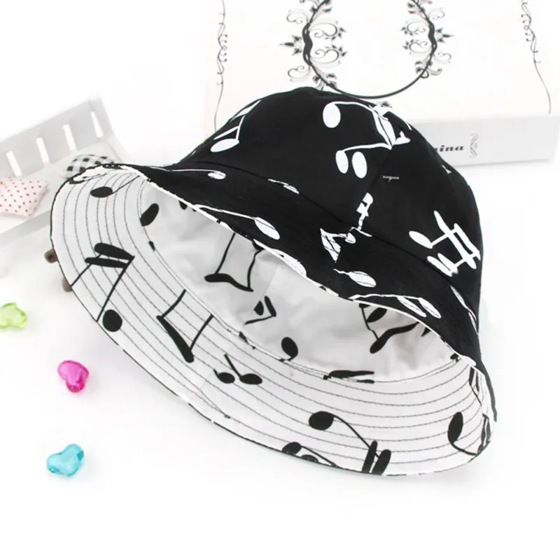 

Baby Musical Note Printing Cap Summer Cute Casual Soft Eaves Baseball Cap Baby Boy Girls Fisher Man Sun Hat New