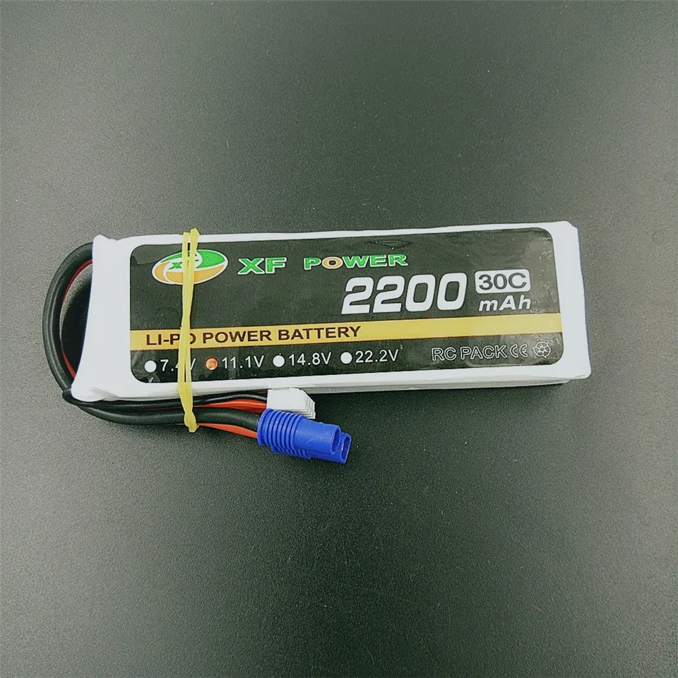 3S 11.1V 2200MAH 30C Lipo Battery EC3 Plug Lithium Rechargeable for RC Helicopter Quacopter Car Boats | Игрушки и хобби