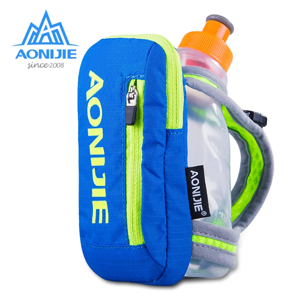 AONIJIE النايلون ماراثون يده الترطيب حزمة الرياضة في الهواء الطلق حقيبة تنزه تشغيل غلاية اليد حقيبة ل 250 ملليلتر المياه زجاجة