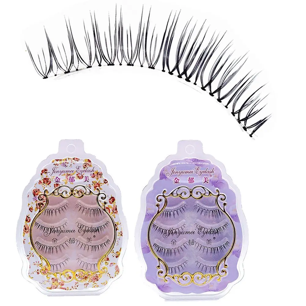 

New Arrival Handmade 4 Pairs Natural Long False Eyelashes Extension Exquisite Gracious Women Makeup Daily Party