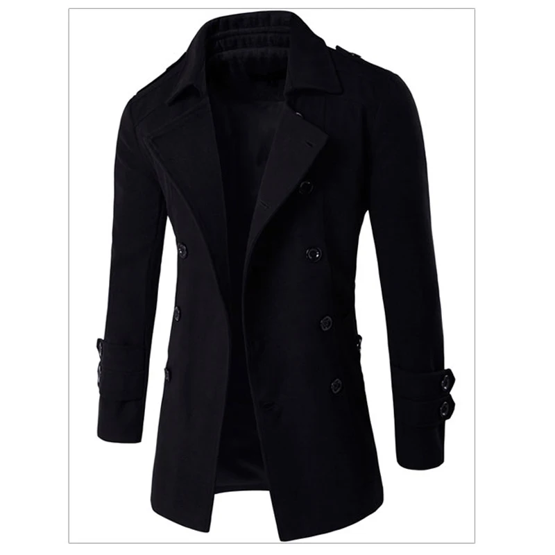 High Quality 2017 Top Sale Long Wool Coat Mens Wool & Blends Cool Winter Men Overcoats Slim Fit Winter Warm Wool Overcoats C105 High Quality 2017 Top Sale Long Wool Coat Mens Wool & Blends Cool Winter Men Overcoats Slim Fit Winter Warm Wool Overcoats C105