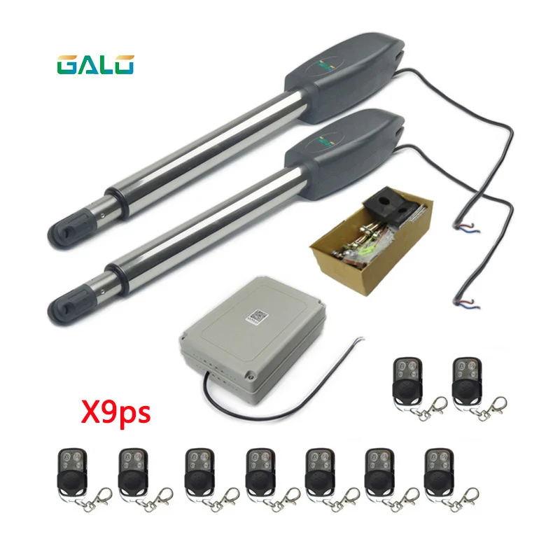

Wireless remote control Heavy Duty 400kg Dual Gate's 24vdc Swing Gate Opener Motor operator input AC100~240