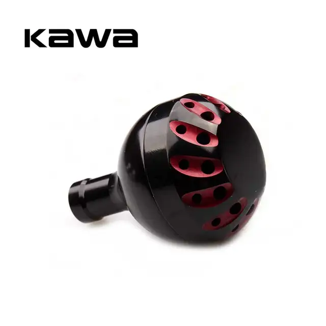 Kawa New Fishing Reel Handle Knob For Daiwa Shimano Spinning Reel For 1500-4000 Model 38mm Diameter Fishing Reel Rocker Knob black red