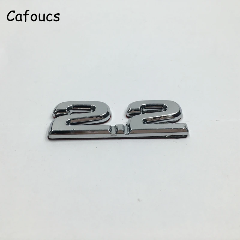 Автомобильная эмблема Cafoucs Chrome 1 8 2 0 3 4 5 6 автомобильные наклейки с логотипом для VW