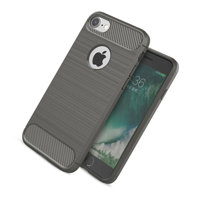 

Phone Case Bumper On The For Apple iPhone 5 5s SE Carbon Fiber Soft TPU Silicone Cases For iPhone 5 Back Cover Coque Bags Shell