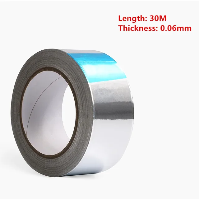 Best Price Aluminum Foil Tape BGA High Temperature Tape Sealing Thermal Duct Repairs For PCB Repair 30M*0.06mm Best Price Aluminum Foil Tape BGA High Temperature Tape Sealing Thermal Duct Repairs For PCB Repair 30M*0.06mm