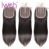 Free Middle Part Peruvian Hair Closure 4x4 Straight Top Lace Closure Human Hair Remy Hair 10-20inch Hand Tied Free Shipping