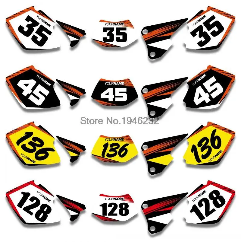 Number Plate Graphics Ktm Xc W Number Plate Graphics Ktm Xc W