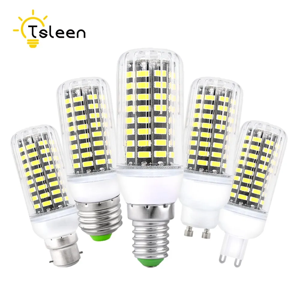 

E14 E27 B22 G9 GU10 30 42 64 80 108 136 LEDS 5733SMD 7-25W 110V 220V Corn Light Bulb Bright Lamp For Home Office Decors