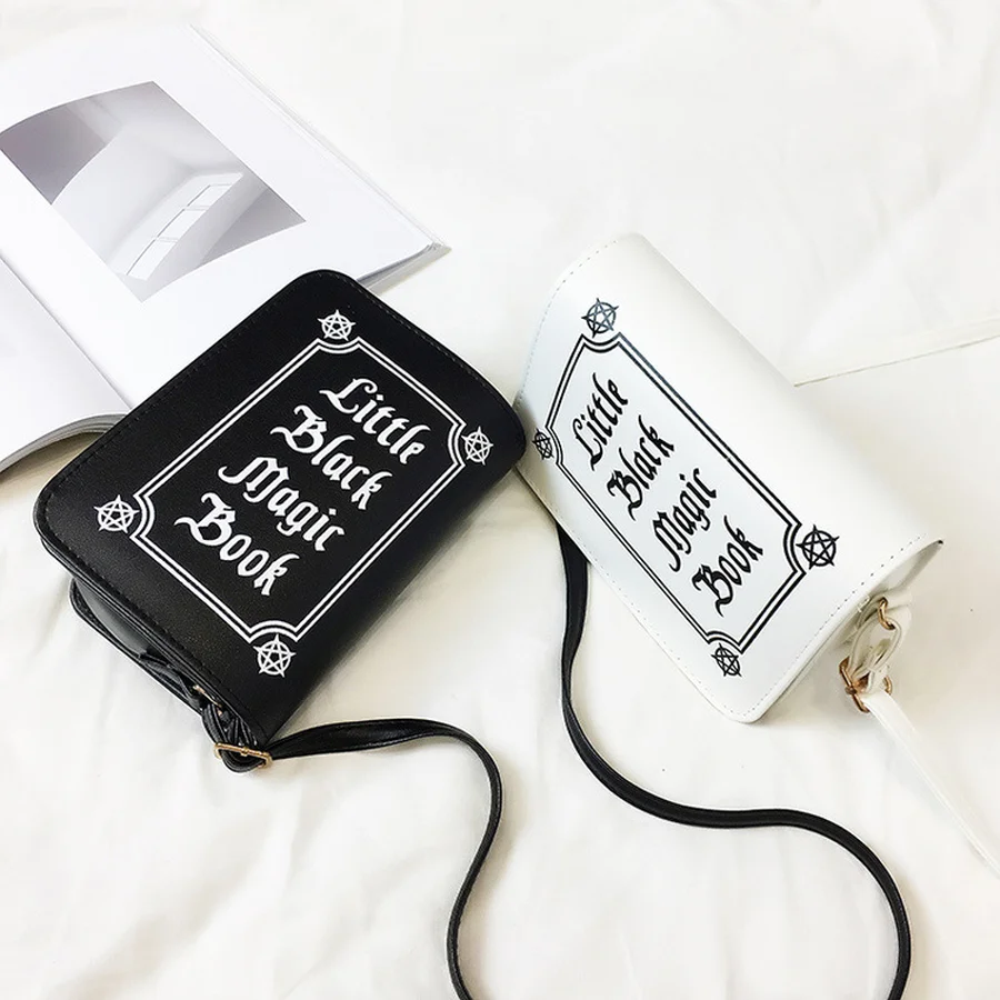 

Personality Fun Cartoon Magic Book Design PU Leather Messenger Shoulder Bag Women Cardcaptor Sakura Crossbody Bag Lady Bolsa New