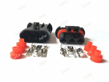 

3 Pin 12124685 15358681 Waterproof Delphi Female And Male Automotive Cooler Fan Connector Auto Plug For Haval H3