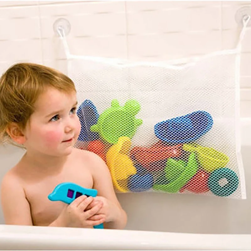 35*45 см Органайзер сетчатый мешок с присосками крючки Детские Игрушки для ванны пляжные игрушки для воды для детей хранение в ванной