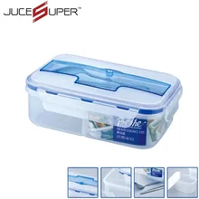 Hohe Kapazität Geschirr Sets PP Bento Lunch Box Tragbare Mikrowelle Mit Suppe Schüssel Stäbchen Löffel Lebensmittelbehälter 1L