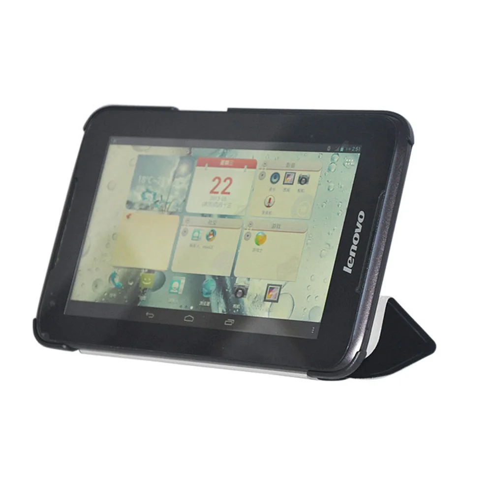 Черный складной чехол-книжка из искусственной кожи для Lenovo S5000 S5000-h S5000-f 7 дюймов |
