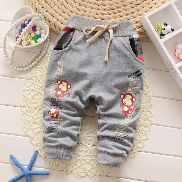 Новые детские штаны, 3 цвета, хлопковые детские штаны со звездами, штаны для маленьких мальчиков и девочек - Цвет: See photo