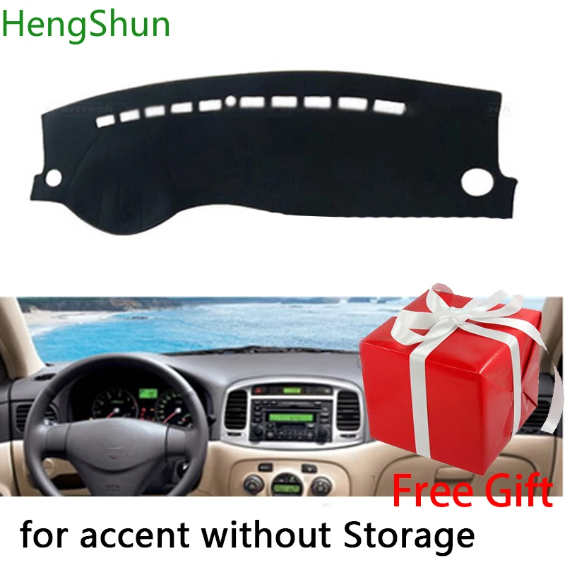 

Для Hyundai Accent 2006-2011, автомобильный коврик для приборной панели, коврик для приборной панели, наклейка, крышка, Солнцезащитный ковер для приборной панели, коврик