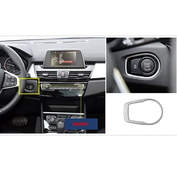 

Car Chorme One Engine Start Button Interior Trim Sticker For BMW Series 1 2 3 4