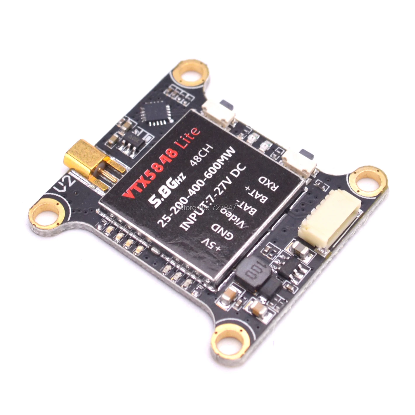 Новый VTX5848 LITE 48CH 5,8 Г 25/100/200/400/600 МВт переключаемый FPV Радиоуправляемый Дрон VTX видео передатчик Модуль OSD Управление