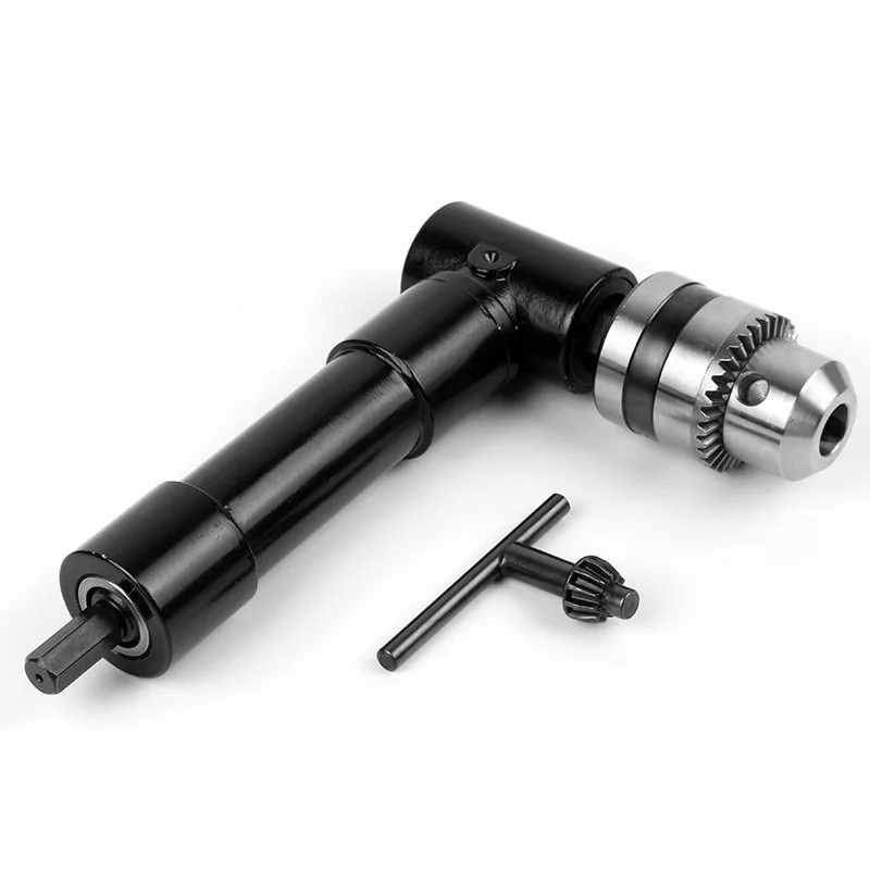 

90 Degree Right Angle Driver 8 mm Hex Shank Keyless Chuck Range Self Drill Adapter Help You Get into Tight Places