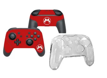 

2in1 Kits with NS Crystal Case Hard Protective Cover Shell Skin + One Skin Sticker, all for Nintendo Switch Pro Controller