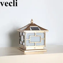 Солнечные водонепроницаемые лампы, наружный Колонный головной светильник, лампа для дома, забор, вилла, сад, buitenverlichting