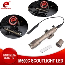 Element Airsoft тактический флэш-светильник s M600C оружейный светильник охотничья стрелковая лампа дистанционного давления 20 мм рельсовый оружейный пистолет светильник EX072