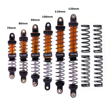 4 шт. Рок Гусеничный металлический амортизатор масляной Подвески 70 мм 80 мм 90 мм 100 мм 110 мм 120 мм для SCX10 D90 WRAITH TRX-4 90046 RC автомобилей