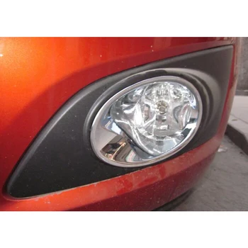 

2Pcs/set Car Front Fog Light Lamp Cover Trim Styling Fit For Chevrolet Aveo 2011 2012 2013 Chrome ABS