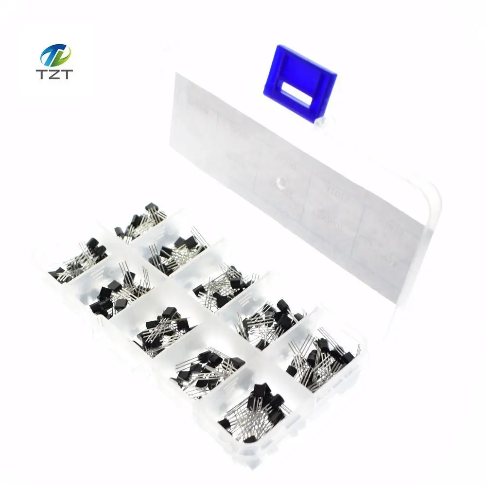 

BC337 BC327 2N2222 2N2907 2N3904 2N3906 S8050 S8550 A1015 C1815 Transistor Assortment Kit 10value 200PCS,Transistors Box Pack