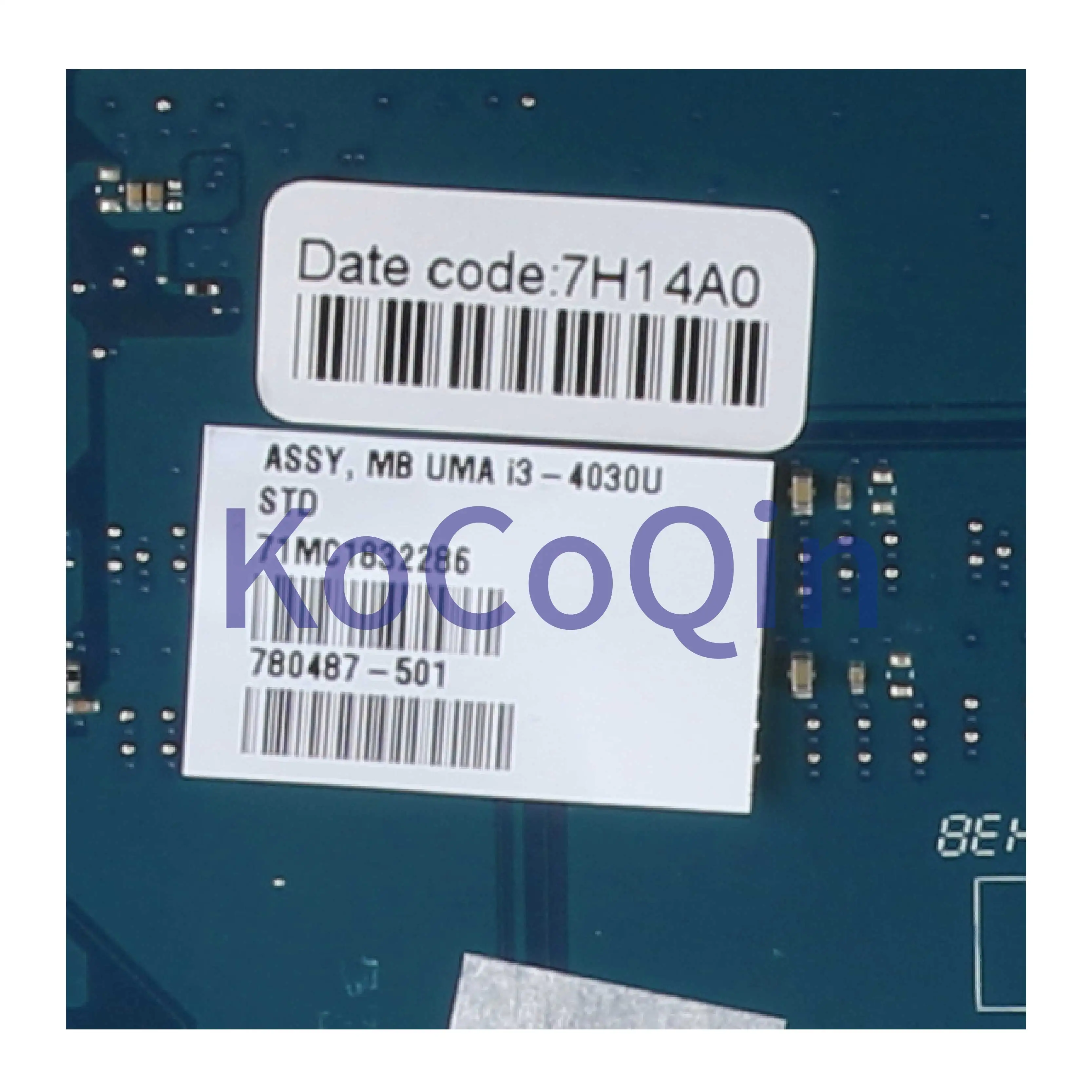  KoCoQin Laptop motherboard For HP Pavilion 15-R Core I3 Mainboard 780487-001 780487-501 ZS050 LA-A9