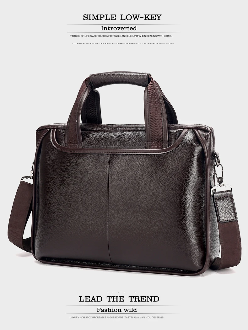 cowhide male commercial briefcase (15)