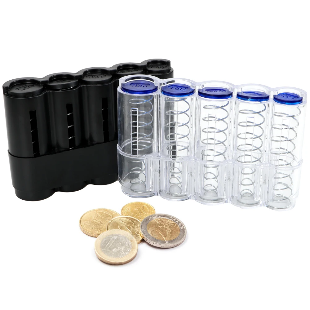 NICEYARD Euro Coin Dispenser Storage Box Money Boxes Storage Coins Purse Creative Coin Holder Case Saving Box Jar Home Decor