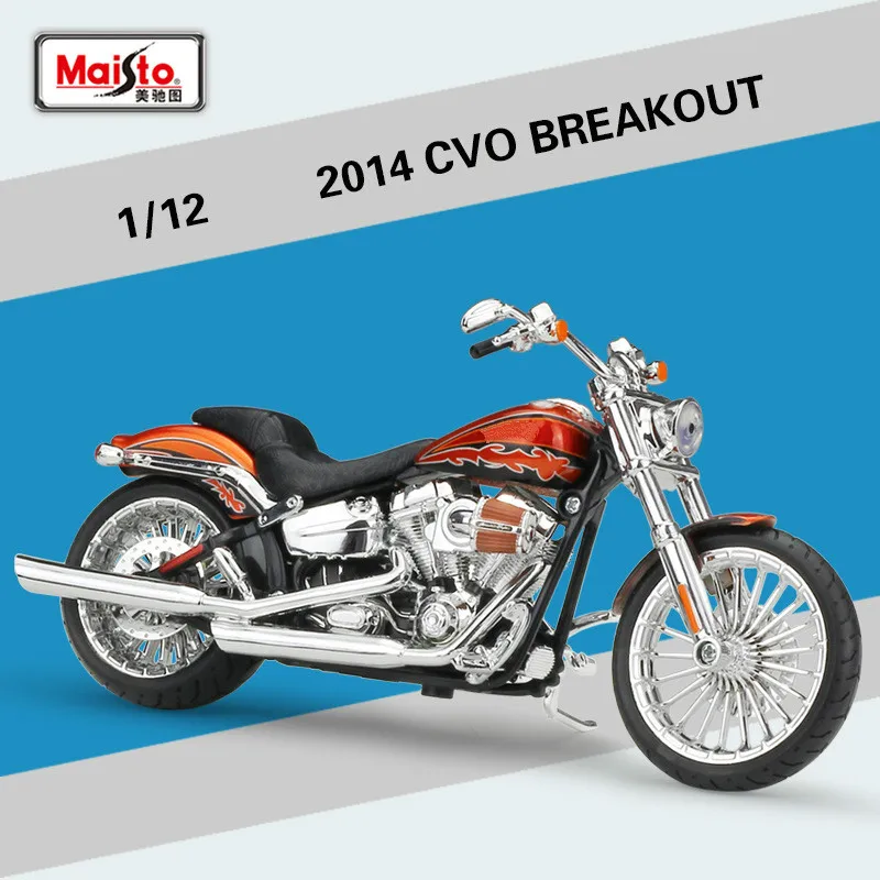 

Maisto for Harley Motorcycle Model Offroad Racing Scooter 2014 CVO BREAKOUT Cross-country 1:12 Scale Diecast Motorbike Model