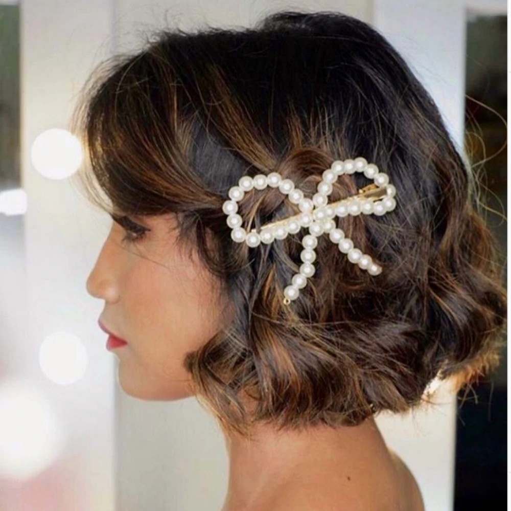Stonefans Fashion Pearls Hair Pins Wedding Hair Accessory For