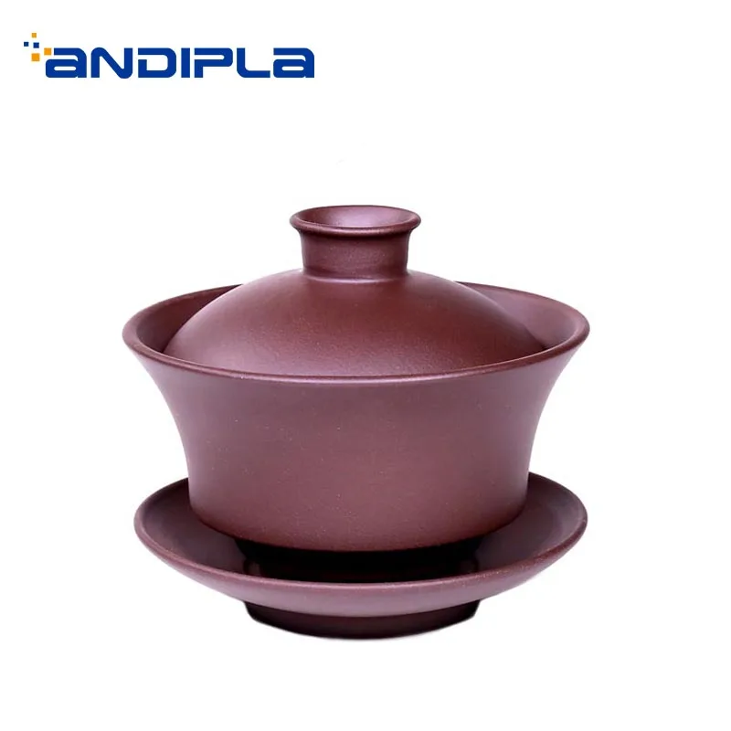 280 мл Yixing фиолетовая глина Gaiwan китайская искусственная посуда для напитков