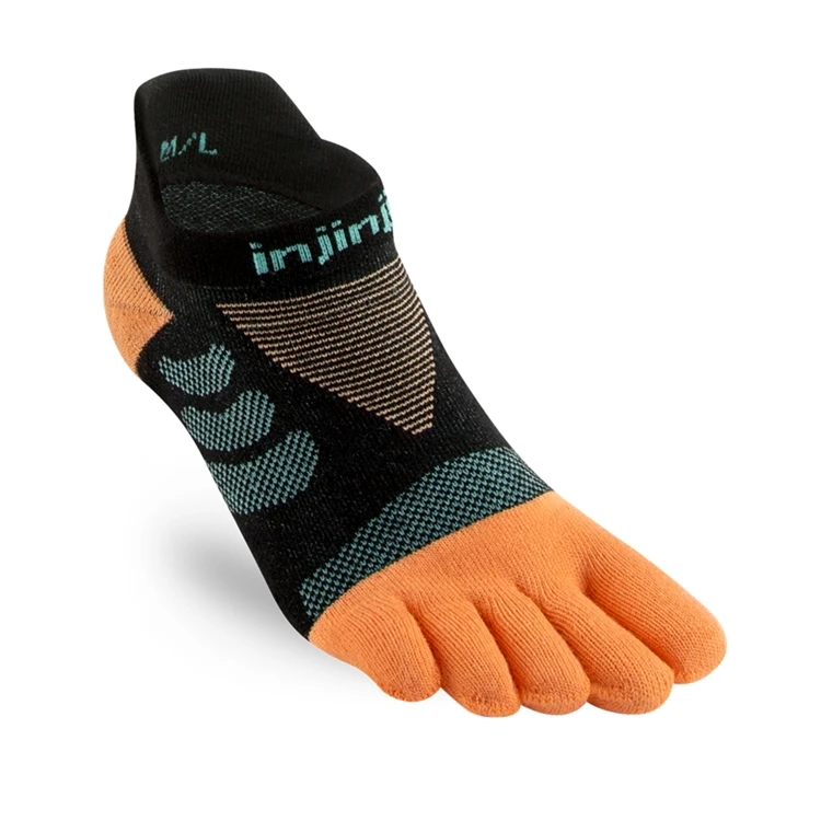 Injinji Toe носки женские ультра беговые носки без шоу Coolmax пять пальцев женские - Цвет: Tide