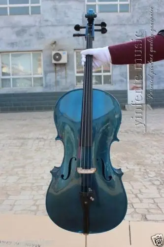 4/4 Новый электрический Виолончель мощный звук синий цвет 1 #|electric cello|cello electricblue cello