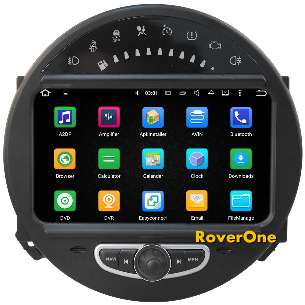 Sale RoverOne Android 7.1 Car Multimedia Player For Mini Cooper 2006 - 2013 Autoradio Radio Stereo GPS Navigation Sat Navi Bluetooth 3