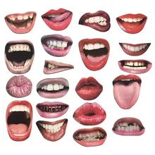 20 шт губы фото стенд реквизит на палочках DIY Смешные рот реалистичные вечерние выпускной